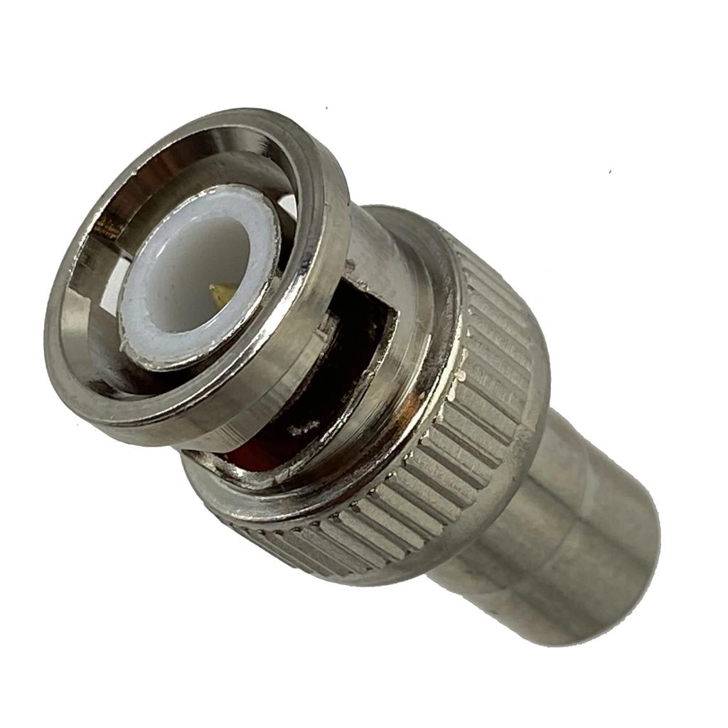 100Pcs Adapter BNC male plug to RCA TV female jack straight RF COAXIAL Connector Wire Terminals