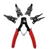 4 In 1 Circlip Pliers Set Snap Ring Pliers Multi Crimp Removable Plier Head Retaining Circlip Pliers Hand Tools