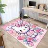 1 шт. Розовый коврик с цветами Hello Kitty - Милый декор для дома|Ковер для офиса|Коврик для улицы|Идея для подарка Ideaz2707