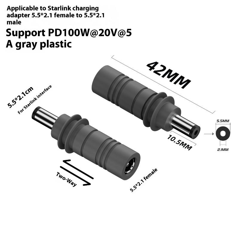 Starlink Mini Gen3 PD 100W USB C гнездо к разъему DC5521 штекер зарядка штекер питания типа C к DC/D к D адаптер питания