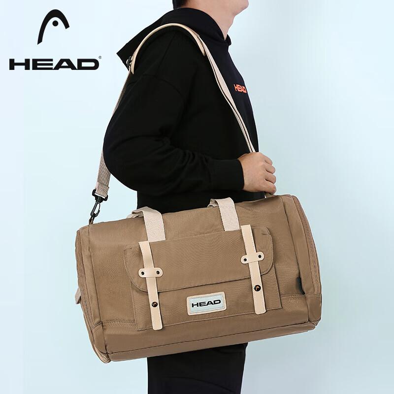 HEAD Travel Bag, Large Capacity Business Short-Trip Luggage Bag, Handheld Water-Resistant Gym Bag for Wome