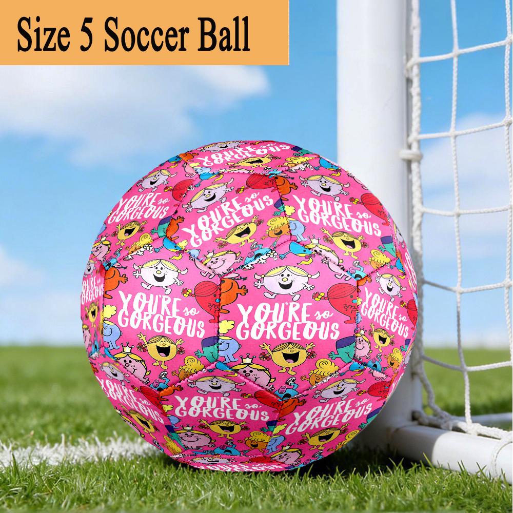 Mr Man Colorful Creatures Size 5 Soccer Ball,Indoor/Outdoor Suitable for Training Matches Tournaments Practice Games Perfect Gift for Fan