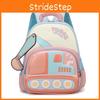 Excavator Cartoon Children Backpack With Breathable Nylon For Kids School Travel