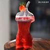 Creative beautiful woman beer glass woman body art glass bubble cup cocktail glass bar personality wine glass