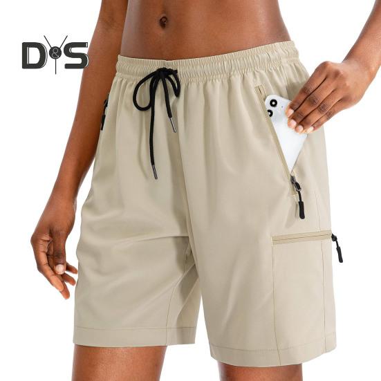 Женские летние шорты для йоги, повседневные, быстросохнущие, дышащие, спортивные, спортивные, с эластичной талией, на шнурке, для бега, фитнеса