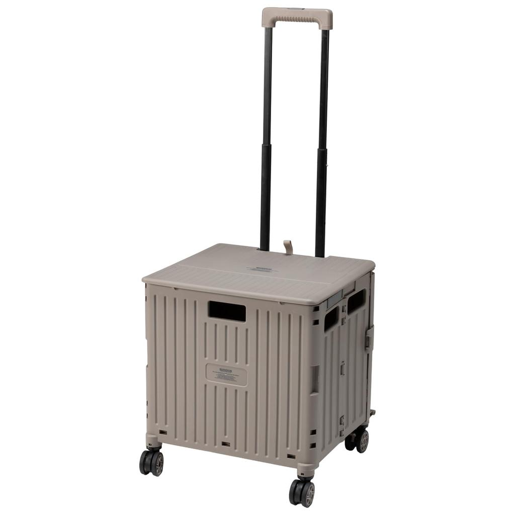 BUNDOK Box Carry Cart with 30kg Load Compact Lid, BD-346, Capacity, Foldable,