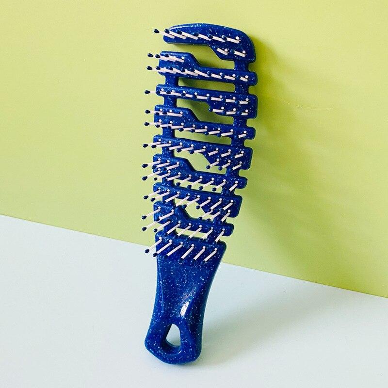 Расческа для изменения цвета, распутывающая спутанные волосы, антистатическая расческа для массажа, салонные парикмахерские инструменты для укладки, 1 шт.