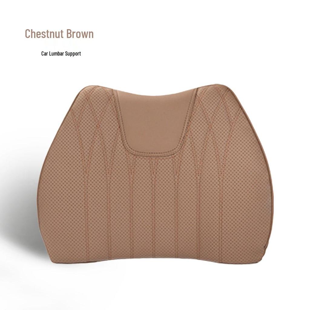 Подушка для поясничной поддержки из кожи наппа - Универсальная подушка сиденья из пены с памятью для всех сезонов