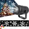 Вращающийся светодиодный проектор с анимацией снежной бури