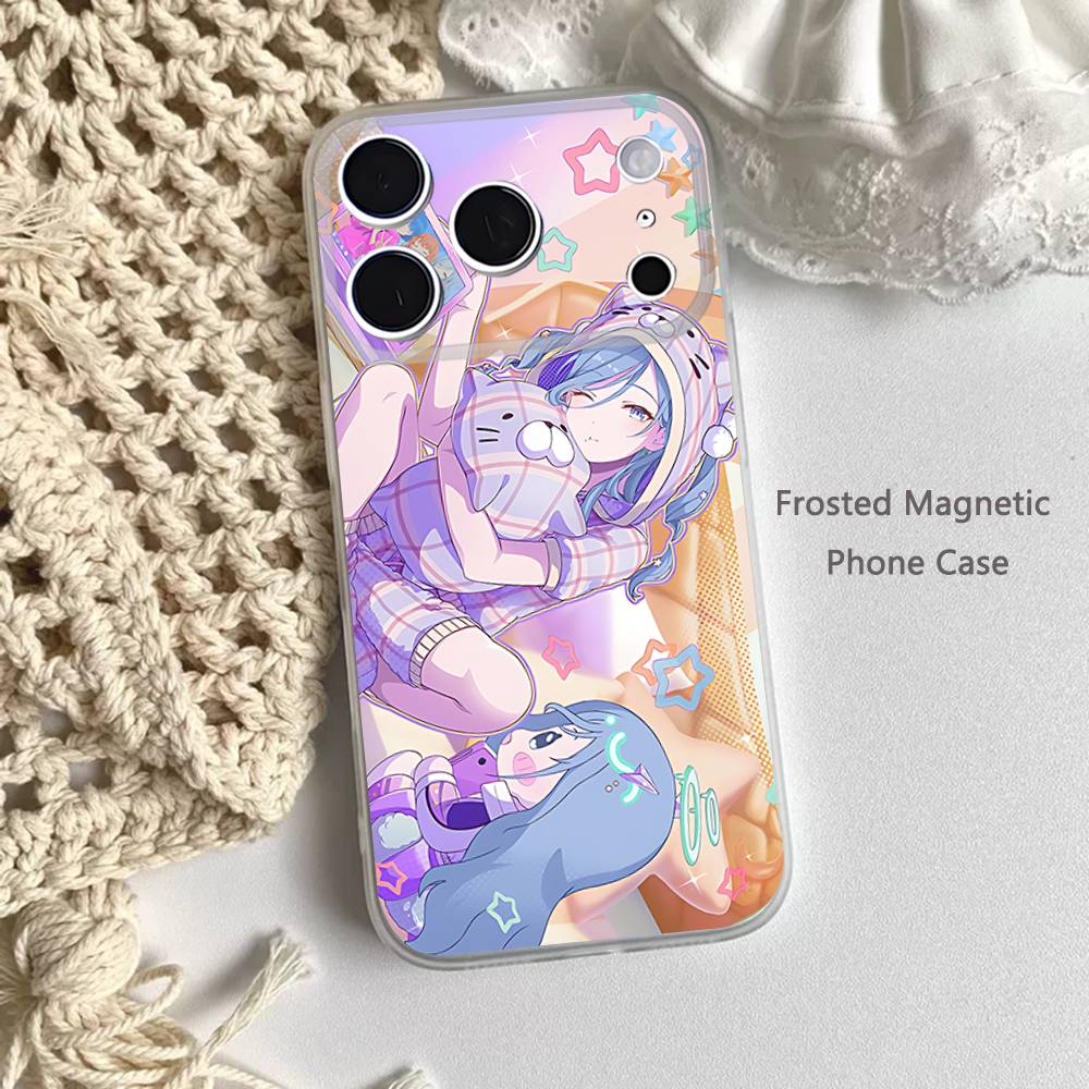 Милый P-ProjectS S-SEKAI Для iPhone 11,12,13,14,15,17,16,Pro,Plus,E,Max,Air,Mini Прозрачный Магнитный Матовый Чехол