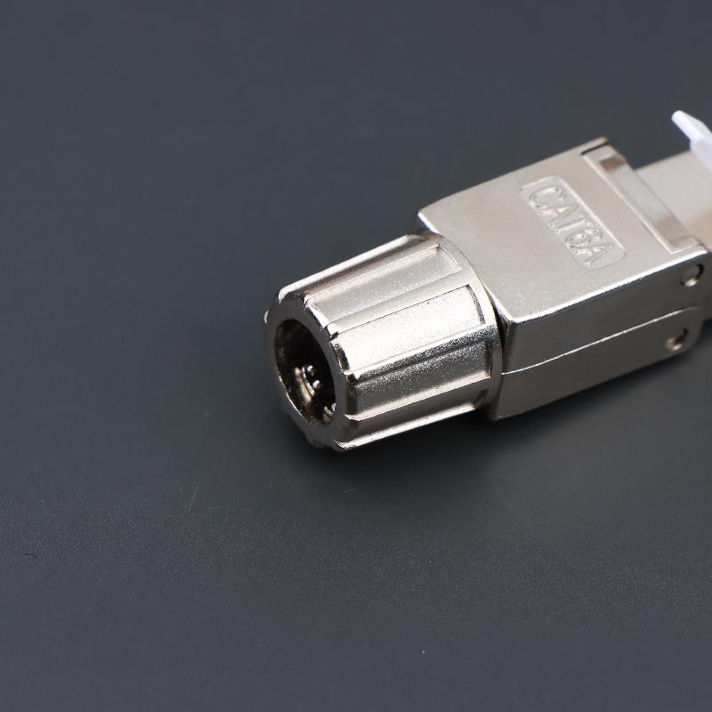 1 шт. Инструмент для разъемов Cat7 Cat6A Cat8 RJ45 Безвинтовой Цинк-сплав Экранированные Ethernet-терминаторы