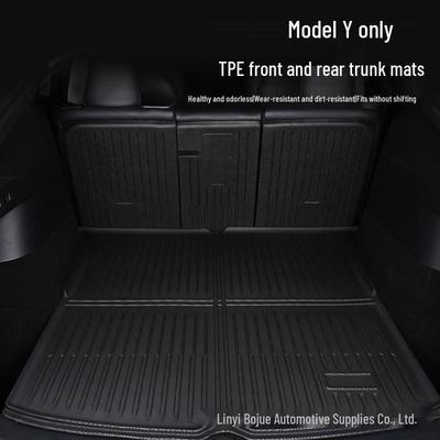 Коврик в багажник Tesla Model Y TPE: Водонепроницаемая, износостойкая, легко моющаяся защита для пола