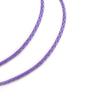 [R4039] - Purple 'Leather' Braided Steel Cord - 45 Cm 4 Mm