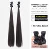 Princess Style Wig Braids Hairpiece with Bowknot for Half Updo and Double Ponytails
