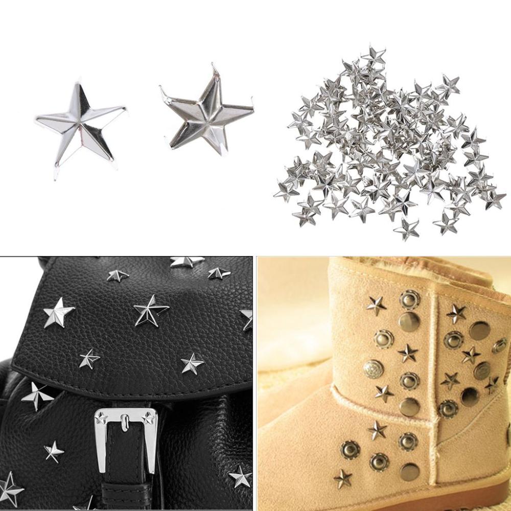Quality Spikes Spots Nailhead Releasable Metal DIY Studs Star Rivets Sewing Decor Garment Supplies
