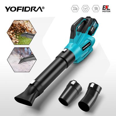Бесщеточный электрический воздуходув 2000 Вт беспроводной пылесос для уборки снега, пыли и листьев, мощный электроинструмент для аккумулятора Makita 18 В