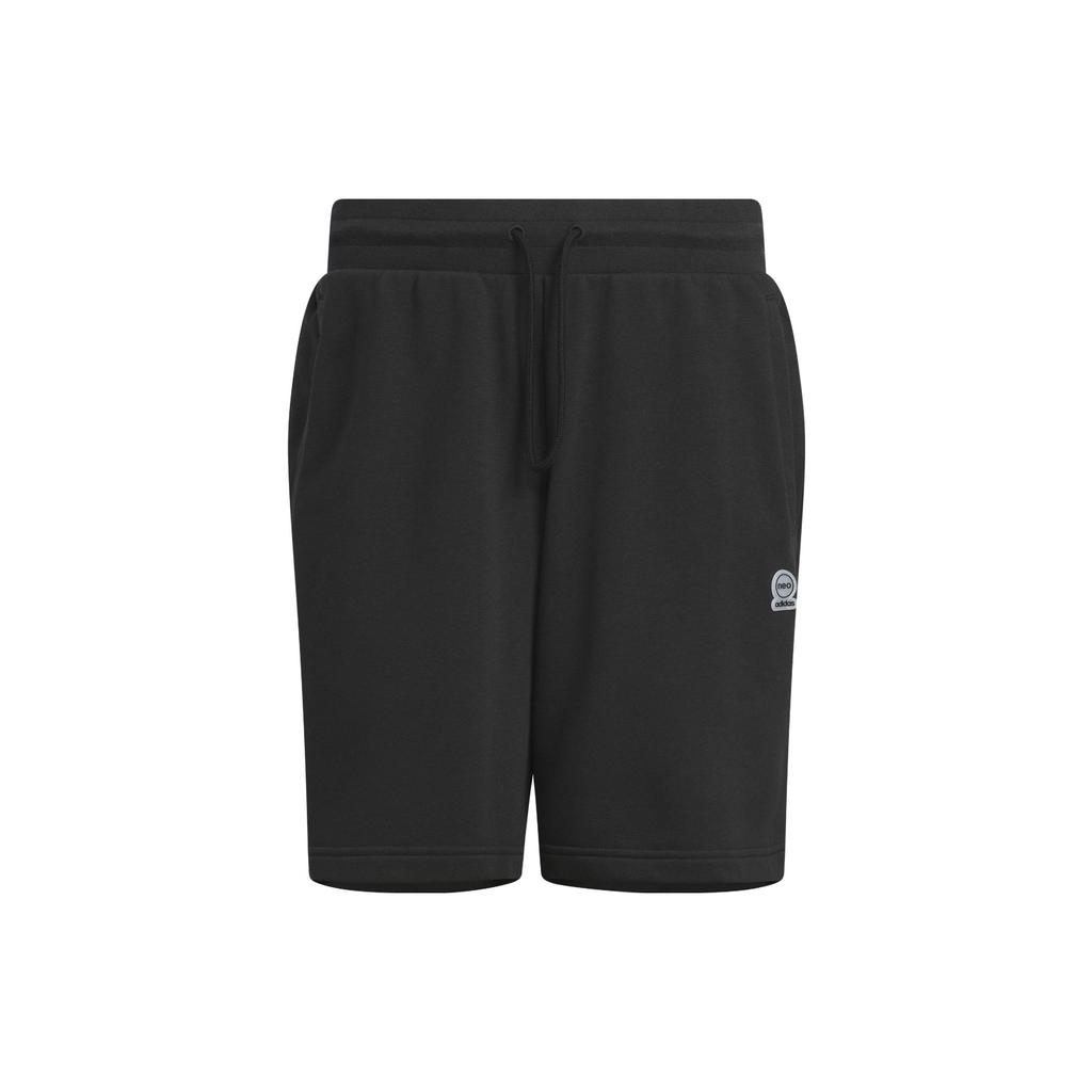 Adidas Neo Essentials Plain Logo Straight Shorts Unisex Bottoms Black IA4969