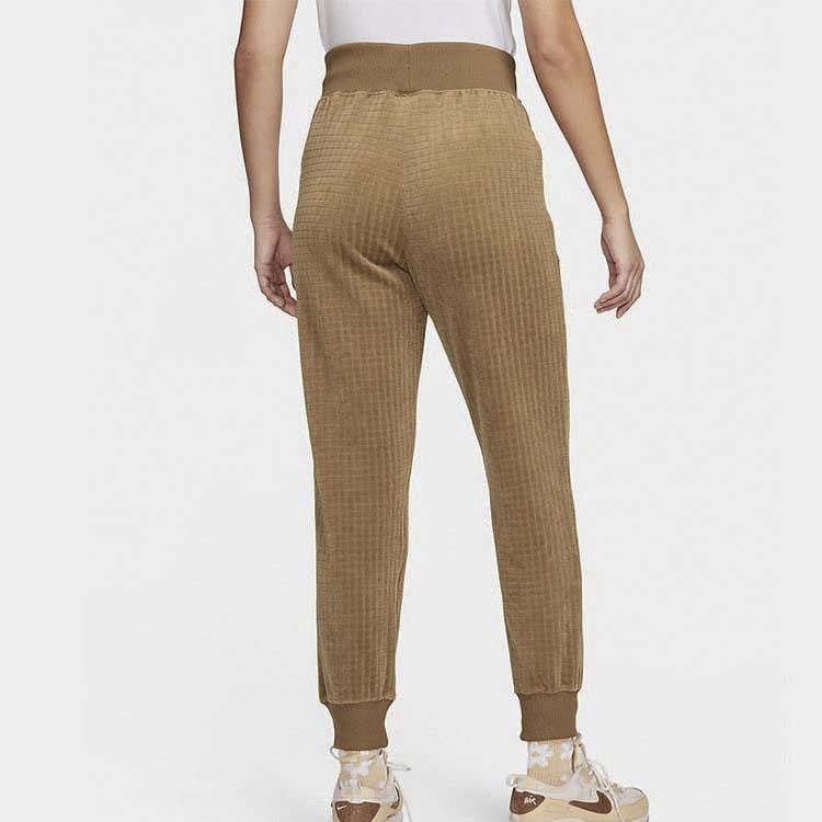 Nike Solid-Color High-Waisted Joggers Women Bottoms Yale-Brown Ironstone DV7821-270