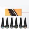 Set of 6 Ebony Guitar Bridge Pins with Abalone Shell Decoration for Acoustic Folk Guitars
