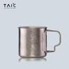 Кружка TAIC из чистого титана для улицы с крышкой и ручкой