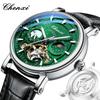 Chenxi Automatic Mechanical Starry Sky Dial Wristwatches For Men Fashion Moon Phase Skeleton Watches
