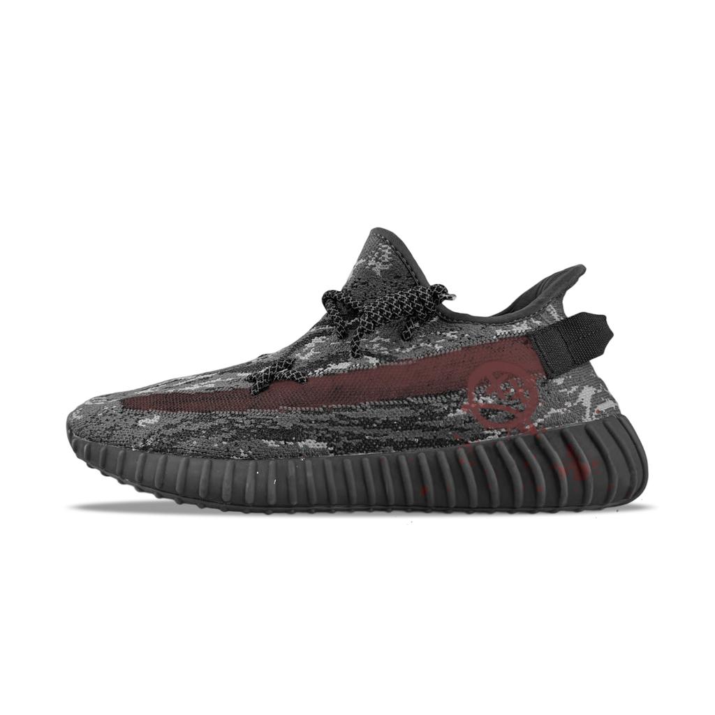 Adidas Originals Yeezy Boost 350 V2 Abrasion Resistant Abrasion Resistant Low top Casual Shoes Unisex Black Red ID4811(Team373-BOX)