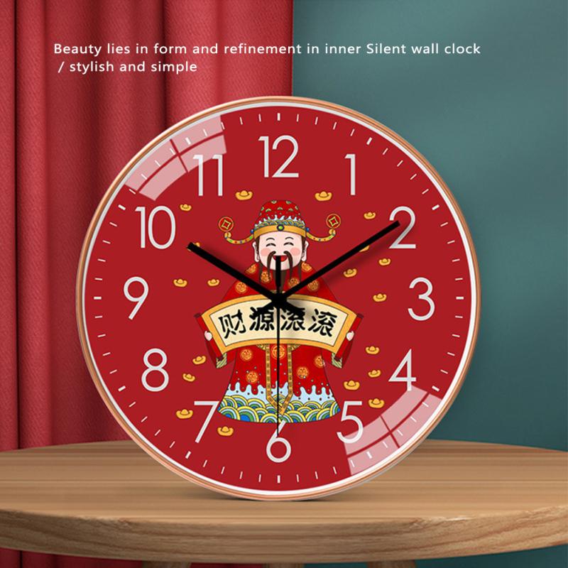 Настенные часы в китайском национальном стиле, бесшумный кварцевый механизм для спальни, гостиной, столовой