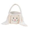 Easter Decorative Basket, Plush Diy Basket, Easter Bunny Decoration, Easter Plush Basket With Ears Bag