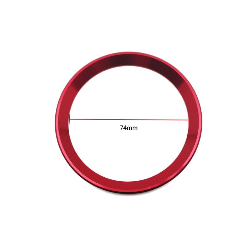 BLT1 1 Piece Front and Rear Logos 82mm/74mm Front and Rear Badge Decorative Rings Suitable for BMW 3 Series 5 Series 320LI 520LI