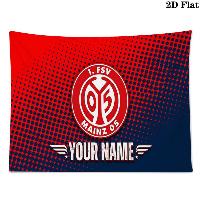 Custom Name Mainz 05 Printed Tapestry – Wall Hanging for Bedrooms, Dorms, and Home Decor