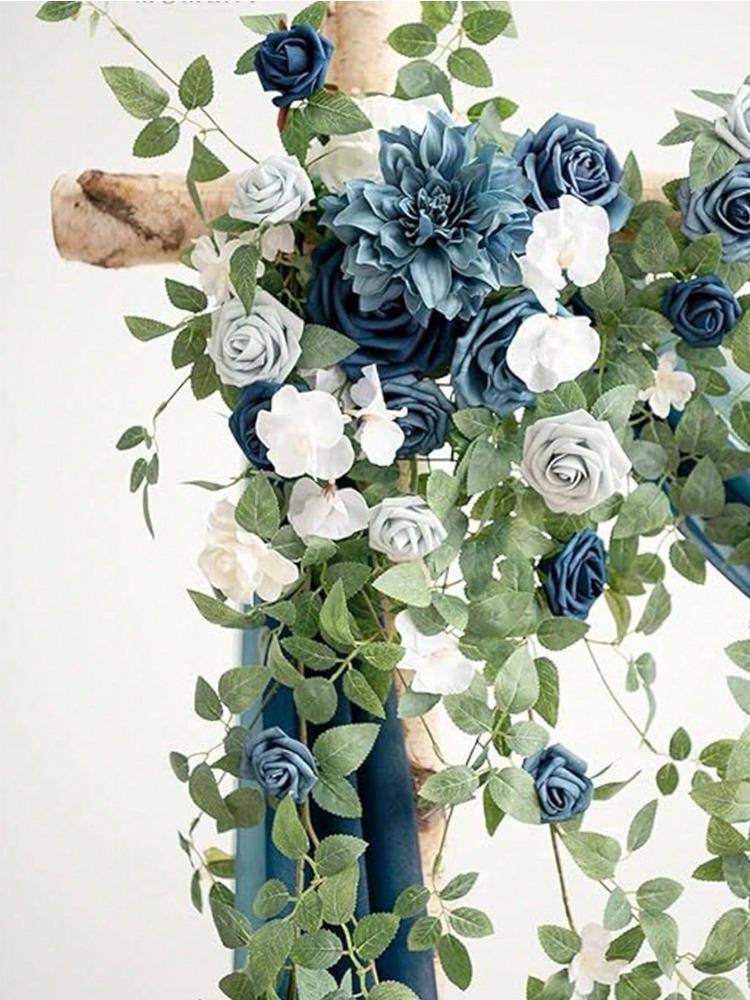 2шт искусственные цветочные зеленые композиции свадебная арка цветы с подвесными виноградными лозами гирлянда для приветственных знаков настенный декор окна дома