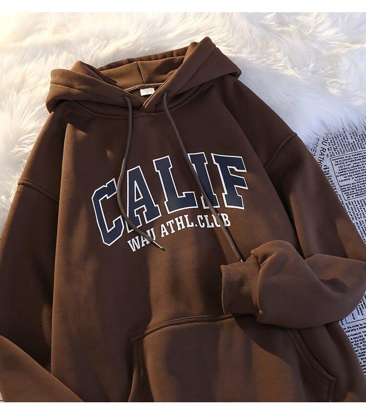 Мужская толстовка oversize из бархата, тренд корейского стиля осень/зима 2022 г.