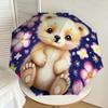 1pc Cute Lion Cub with Flowers Umbrella with Plastic Handle,Suitable for All Seasons Home Travel Outdoor UmbrellaDD409