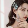 Rhinestone Colorful Hairpin Crystal Small Barrette Bangs Clip Fish-shaped Hair Clip  Dating