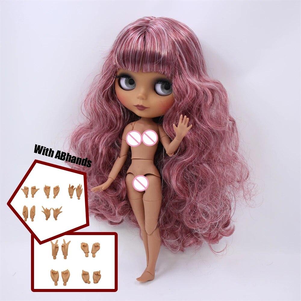 ICY DBS Blyth кукла шаровой шарнир, тело, разноцветные волосы, черная кожа, матовое лицо, телесная кукла и набор, кукла, игра-одевалка, подарок для девочки