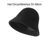 Knitted Fishing Cap Autumn Winter Fleece Round Top Hat Fashion Bucket Hat  Outdoor