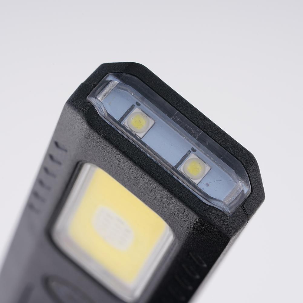 Mini EDC Flashlight Strong Magnetic Portable USB Rechargeable COB Worklight With Pen Clip For Outdoor Camping Fishing
