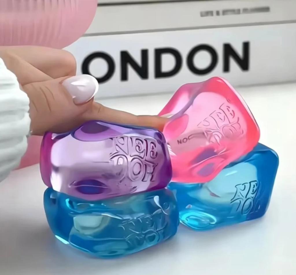 Хит продаж 4 шт. Needoh Nice Cube Сенсорный Куб для Снятия Стресса Сжимаемые Блоки Щипалка Игрушка-Антистресс Для Взрослых Снятие Тревожности