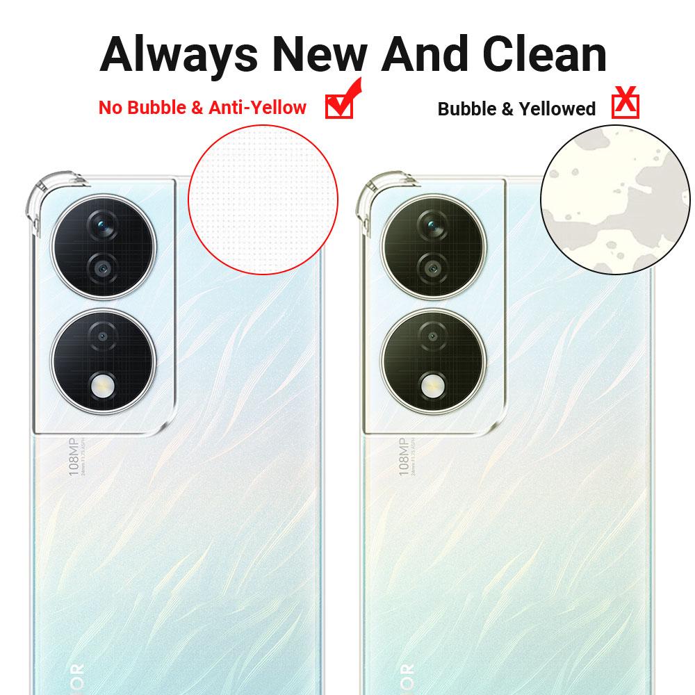 Противоударный прозрачный чехол Airbag для Honor X7b 4G 5G Мягкий прозрачный силиконовый чехол для телефона Honor X7A Защитный чехол для Honor X7b Funda