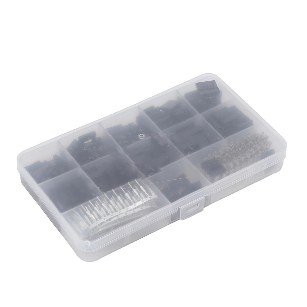 620pcs Wire Jumper Pins Header Male Female Crimp Pins Connector Housing Kit for 18 26AWG Cable