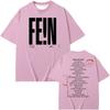 Ghetto New Fein Playboi Carti and Cactus Jack Utopia Print Tshirt Men Women Hip Hop Fashion T-shirt Male Summer Oversized Tees