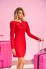 Biljana - trapeze mini dress with viscose