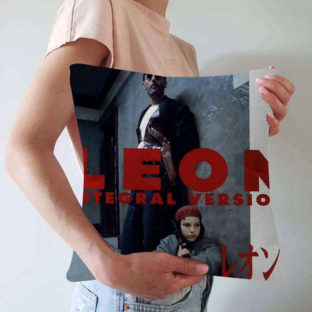 Classic Movie Leon The Professional Cushion Cover Pillowcase Upholstery Sofa Throw Pillow Home Decor Pillowcas