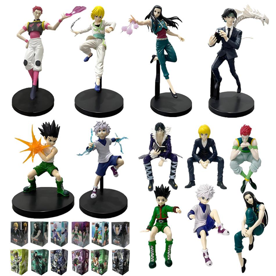 14 см Аниме Фигурка Hunter×Hunter Призрачная труппа Хисока Фигурка Экшн Подставка для лапши Украшение комнаты Подставка для лапши ПВХ Модель Игрушки