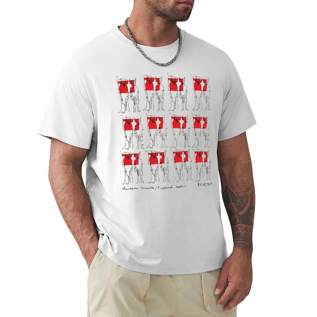 Frightened Rabbit Tshirt Art Pattern Printed Casual Top