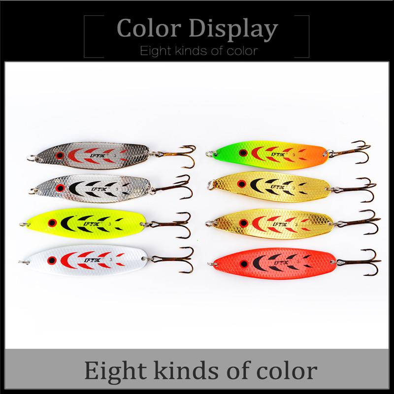 FTK 5 шт., 10,5 см-12 см, 20 г-30 г, металлическая жесткая приманка, рыболовный тройной крючок, рыболовные снасти, приманка для лосося, искусственная рыболовная снасть
