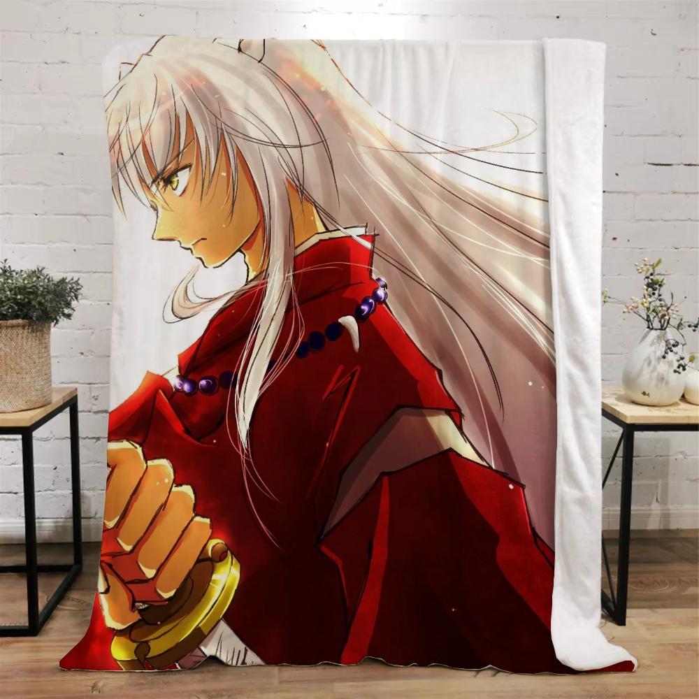 Inuyasha теплые зимние одеяла для дивана, покрывало, плед, роскошное постельное белье, пляжное полотенце, вязаный плед для дома и украшения, колено