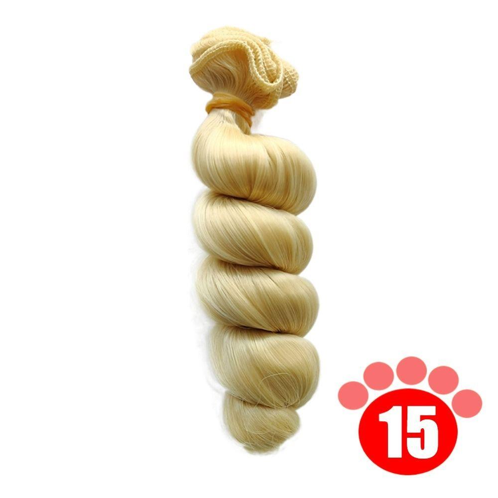 Красочные кудрявые парики из термостойкого волокна, парик для куклы, аксессуары для куклы для 1/3 1/4 1/6 SD/BJD