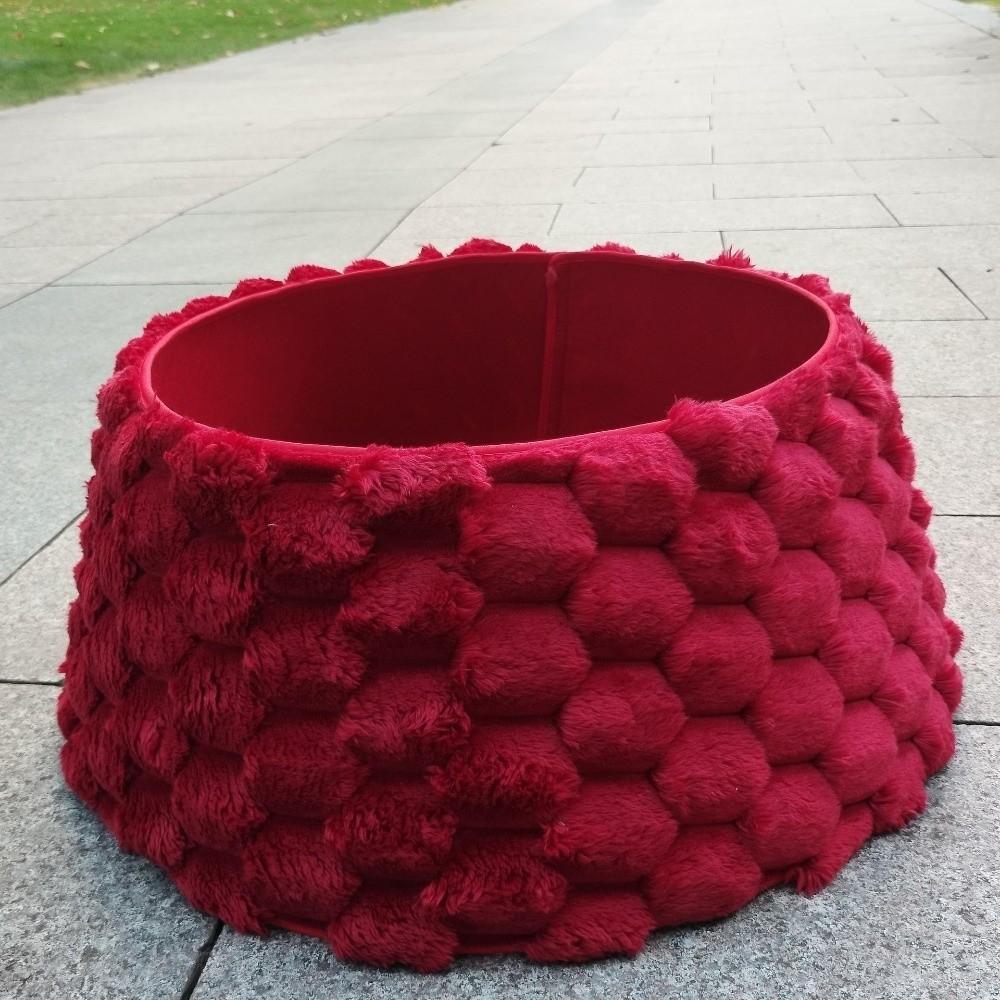 Foldable Christmas Tree Skirt Round Xmas Tree Base Decor Gift Tree Bottom Decoration Party