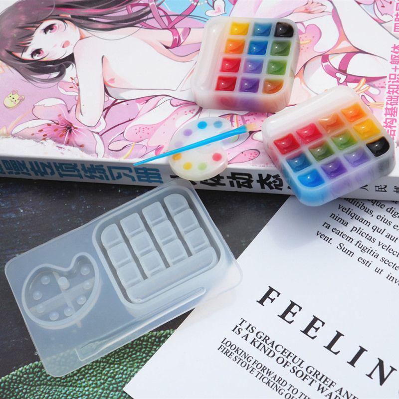 Пигментная кисть, лоток для краски, брелок, кулон, форма для литья смолы, ювелирные инструменты